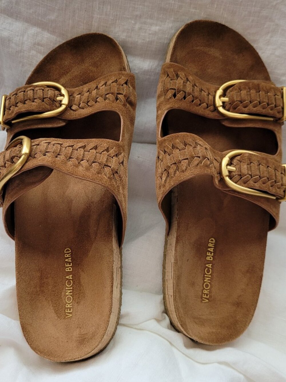 Veronica Beard Paige Sandal In Hazelwood - Picture 2 of 15